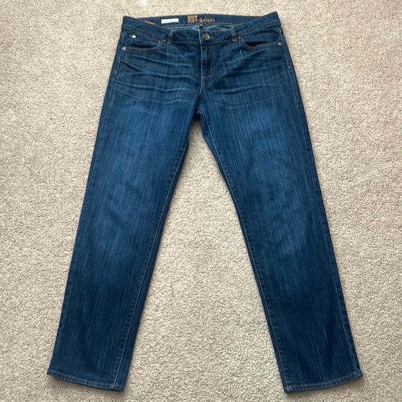 Kut from the Kloth Denim - Kut from the Kloth Catherine Boyfriend Mid Rise Dark Wash Jeans - Size 14